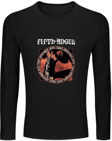 MR Fair deyang Fifth Angel Fifth Angel 1986 Funny Vintage Gift Men's 100% Cotton Tee Crewneck Unisex Long Sleeve T-Shirt Black XXXL