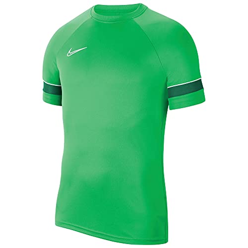 Nike Academy 21 Training Top, Maglia da Calcio a Manica Corta, Uomo, Verde (Lt Green Spark/Pine Green), XL
