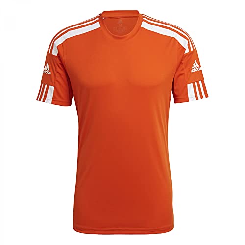 Adidas Squadra 21 Short Sleeve Jersey T-shirt, Team Orange/White, XL Uomo