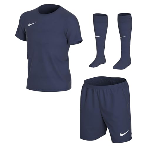 Nike Park 20, Completo da Calcio Bambino, Midnight Navy/Midnight Navy/Bianco, L