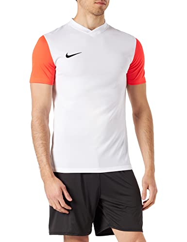Nike DF Tiempo Prem II, T-Shirt Uomo, White/Bright Crimson/Black, XL