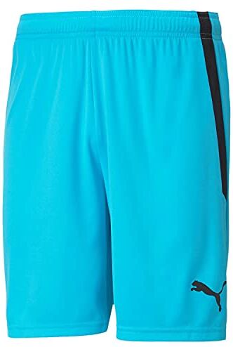 Puma teamLIGA Shorts, Pantaloncini Corti Men's, Blue Atoll Blac, S