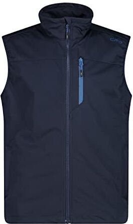 CMP Gilet in light softshell da uomo, B.Blue-Dusty Blue, 52