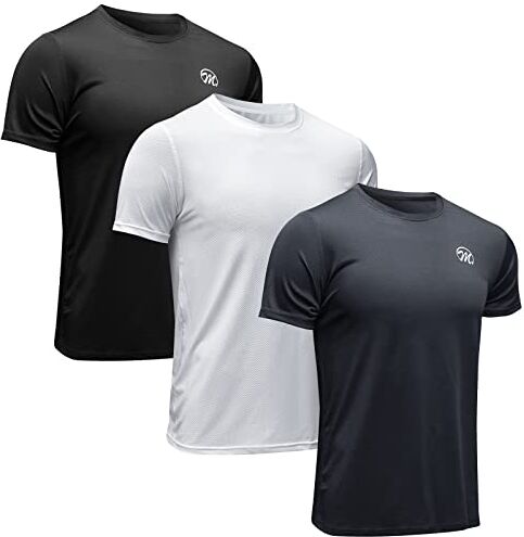 MEETWEE Maglietta Uomo, Maglia a Manica Corta Asciugatura Rapida Fitness T-Shirt da Sport per Corsa Palestra Fitness