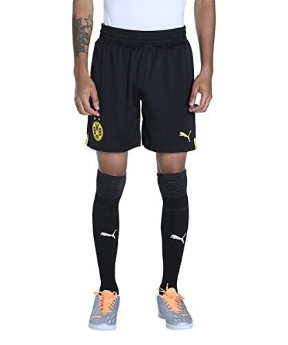 Puma 765902 Season 2022/23 Official Pantaloncini Uomo  Black-Cyber Yellow XXL