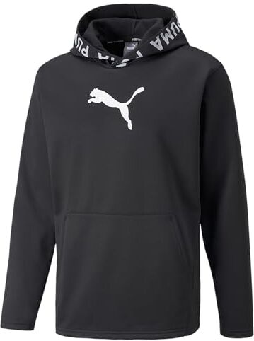 Puma Felpa da allenamento con cappuccio PWRFLEECE uomo S Black