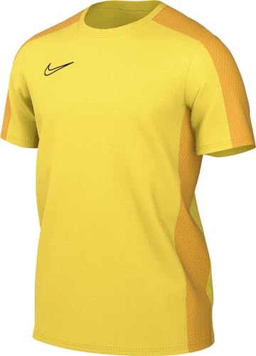 Nike M NK DF ACD23 Top SS T-Shirt, Tour Yellow/University Gold/Black, M Uomo