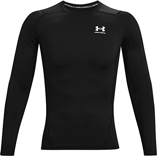 Under Armour Ua Hg Armour Comp Ls Maglietta a maniche lunghe, Nero, 16 Uomo