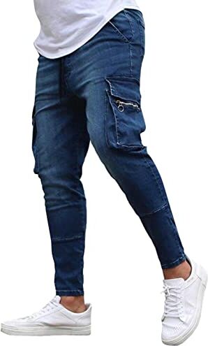 NOAGENJT jeans uomo slim fit jeans uomo regular pantaloni sciare uomo pantaloni larghi uomo pantaloncini ciclismo uomo jeans ragazza pantaloni da lavoro uomo invernali 17.99