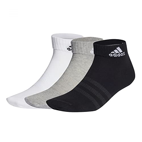 Adidas T SPW ANK 3P Calzini Unisex Adulto medium grey heather/white/black Taglia KL