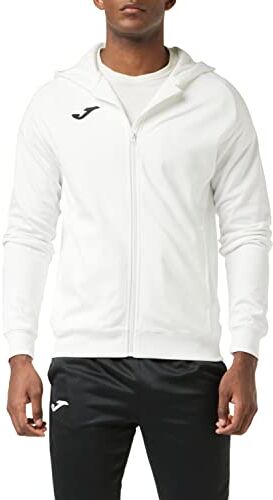 Joma , Giacca con Cappuccio-Menfis Men's, Blanco, L