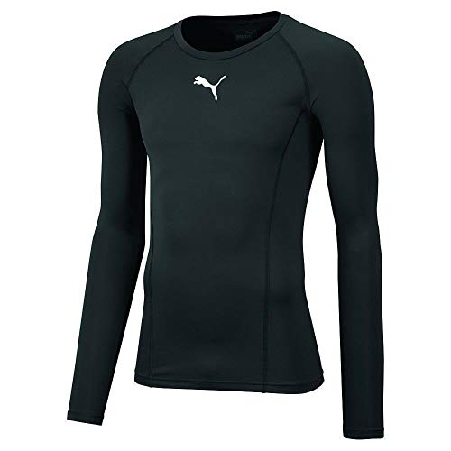 Puma Liga Baselayer Tee LS Warm, T-Shirt Uomo, Black, L