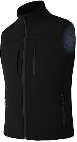 Zzkouine Gilet da Pesca All'aperto Leggero Traspirante Multi-pocket Gilet Senza Maniche Reporter Giacca da Caccia Fotografi Gilet da Escursionismo e Attività-black-3XL