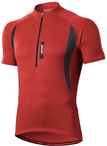 MEETWEE Magliette Ciclismo Uomo, Maglia Ciclismo Maniche Corte Abbigliamento Mountain Bike Maglia