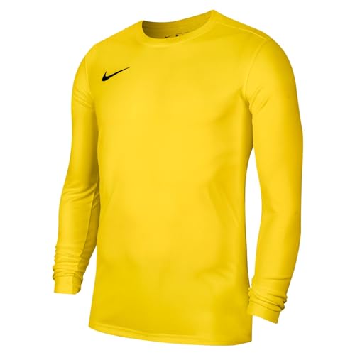 Nike M Nk Dry Park VII JSY LS, T-Shirt A Manica Lunga Uomo, Tour Yellow/Black, L