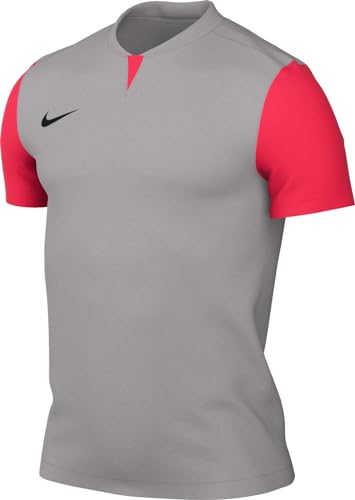 Nike Mens Short-Sleeve Soccer Jersey M Nk DF Trophy V JSY SS, Pewter Grey/Bright Crimson/Black, , XL