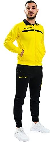 GIVOVA TUTA ONE FULL ZIP POLARFLEECE GIALLO/NERO