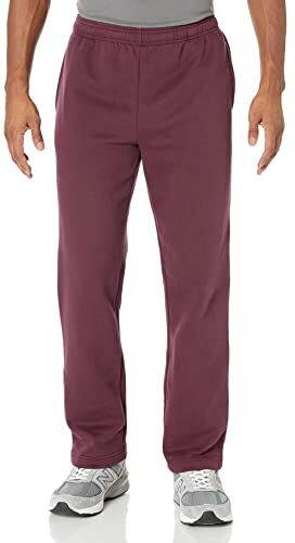 Amazon Essentials Pantaloni Sportivi in Pile (Disponibili in Taglie Extra Forti) Uomo, Bordeaux, M