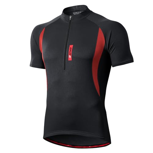 MEETWEE Magliette Ciclismo Uomo, Maglia Ciclismo Maniche Corte Abbigliamento Mountain Bike Maglia