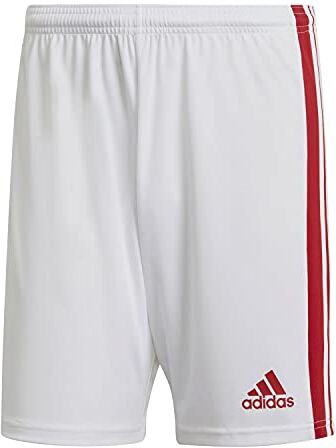 Adidas Squadra 21 Shorts Uomo, White/Team Power Red, XXL