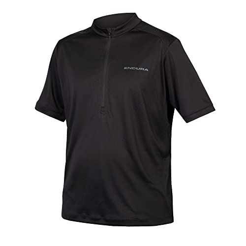 ENDURA Hummvee Ray II Manica Corta Maglia per Uomo, Nero, L