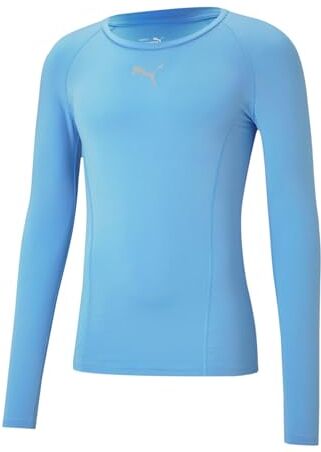 Puma Liga Baselayer Tee LS, Maglietta Performance Men's, Team Azzurro, S