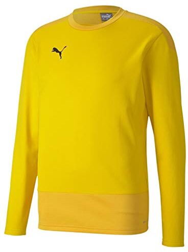 Puma Teamgoal 23 Training Sweat, Felpa da Allenamento Uomo, Cyber Yellow-Spectra Yellow, L