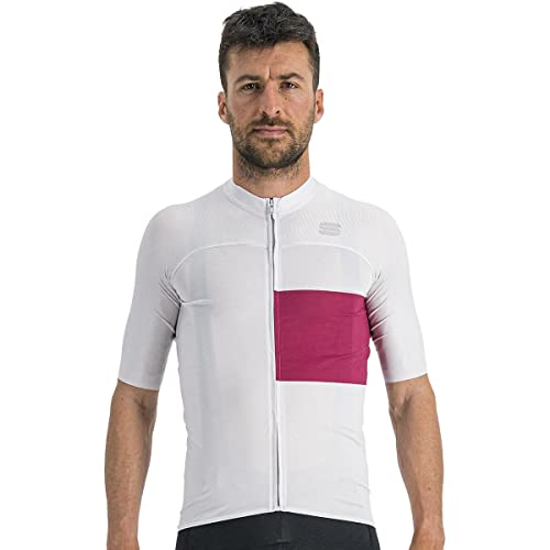 Sportful Snap Jersey, Maglietta Uomo, Ash Grey Cyclamen, XL