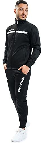 GIVOVA TUTA ONE FULL ZIP POLARFLEECE NERO/BIANCO