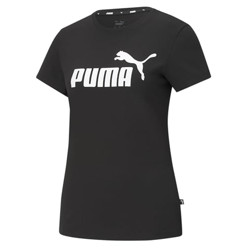 Puma Ess Logo Tee Maglietta, Nero (Black), M Unisex Adulto