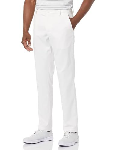 Amazon Essentials Pantaloni Elasticizzati Slim Uomo, Bianco, 31W / 28L