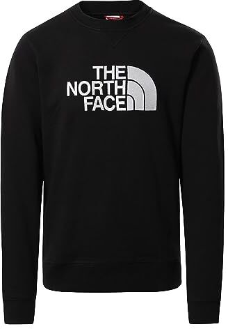 The North Face M Drew Peak Crew Maglia Lunga Uomo Black-White Taglia S