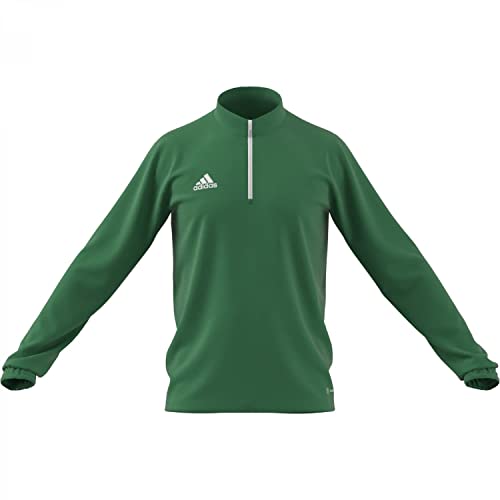 Adidas Entrada 22 Training Long Sleeve Sweatshirt, Maglia da Allenamento Maniche Lunghe Uomo, Team Green/White, L