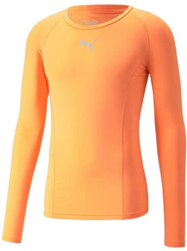 Puma Liga Baselayer Tee LS, Maglietta Performance Men's, Lime frizzante, L Corto