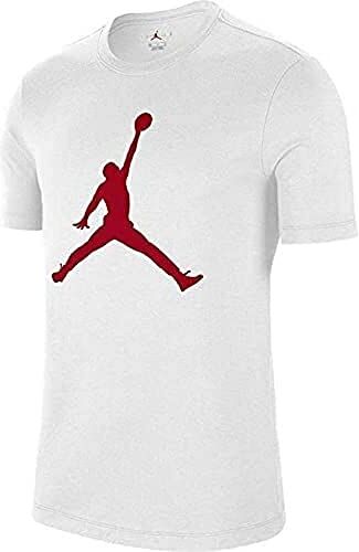 Nike M J Jumpman SS Crew, T-Shirt Uomo, White/(Gym Red), XS