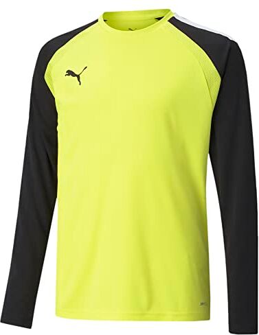 Puma teamPACER GK LS JERS Maglietta a Maniche Lunghe, Giallo Fluo, 8 Anni Uomo