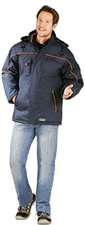 Planam 064 Giacca invernale Winter Piper, taglia 3XL, colore: Navy/Arancione