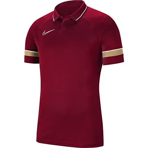 Nike Academy 21 Polo Uomo Team Red/White M