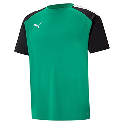 Puma teamPACER Jersey, T-Shirt Men's, Verde Abete/Nero/Bianco, L