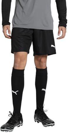 Puma 4063699144826 teamLIGA Shorts Pantaloncini Uomo, M,  Black/ White