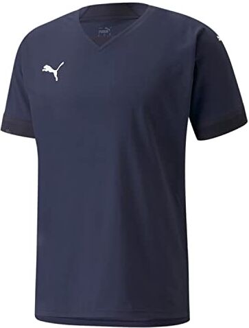 Puma Teamfinal, Maglia da Calcio Uomo, Peacoat Nuovo Marina, 3XS