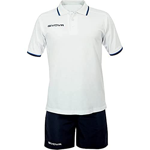 GIVOVA Street Kit Calcio Unisex Adulto, Multicolore (Bianco/Blu), M