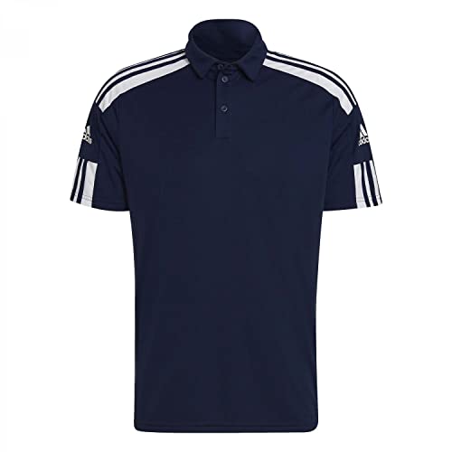 Adidas Squadra 21 Short Sleeve Polo Shirt, Uomo, Team Navy Blue/White, S