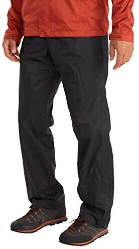 Marmot Precip Eco Full Zip Pant Waterproof Trousers Uomo, Black 30, S