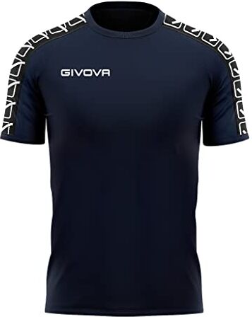 GIVOVA Poly Band Maglietta a Maniche Corte Unisex Adulto, Blu, 3XL