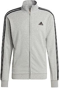 Adidas , M 3S Ft Tt Ts, Tuta Da Ginnastica, Heather/Nero Grigio Medio, S, Uomo