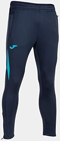 Joma Pantalone Lungo Uomo Championship VII Blu Navy Turchese Fluorescente