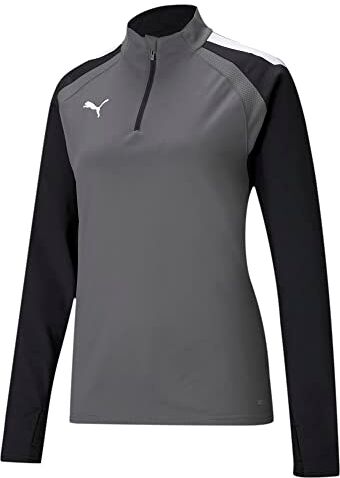 Puma Teamliga 1/4 Zip Top Maglietta, Pearl-p Smoked, S Uomo