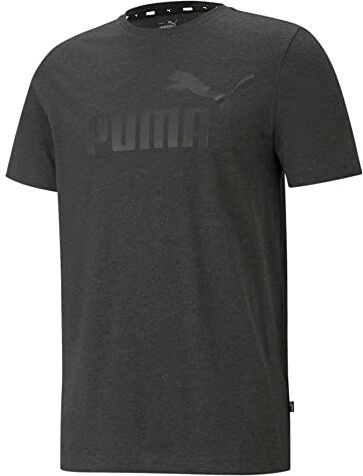 Puma Ess Heather Tee Maglietta, Dark Gray Heather, S Uomo