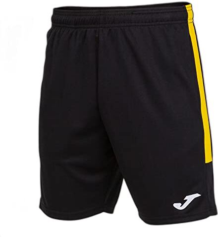 Joma Bermuda Eco Championship, Nero Giallo, XS Uomo